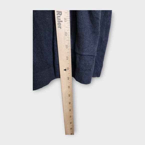 NEW Rachel Parcell Black Ruffle Sleeve Open Front Cardigan Women's Small - Picture 7 of 8